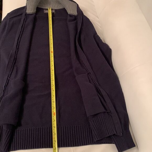 Eddie Bauer Full Zip Cotton Heavy Warm Men’s Sweater Size T XL - Picture 10 of 13